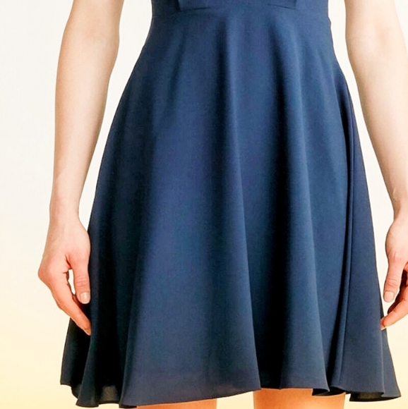 Betsey Johnson Tie-Neck Fit & Flare Dress 6 - Picture 2 of 4